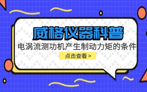 威格儀器科普-電渦流測功機(jī)產(chǎn)生制動力矩的條件包括哪些？插圖